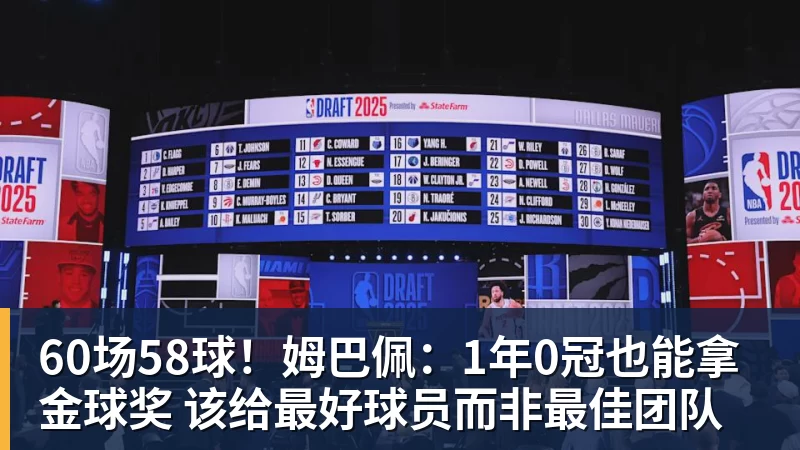 60场58球！姆巴佩：1年0冠也能拿金球奖 该给最好球员而非最佳团队